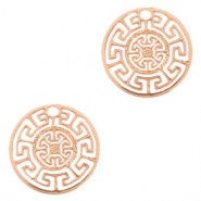 Metal Bohemian pendant Geometric 13mm Rosegold